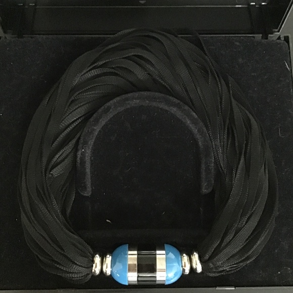 YSL Rive Gauche signature perfumed jewel necklace with original YSL box - Picture 11 of 13